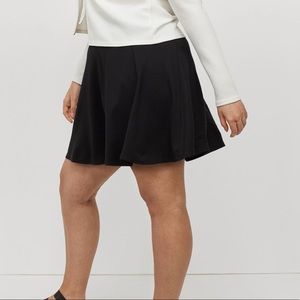 H&M Jersey Circle Skirt 2x black